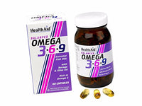 HealthAid Omega 3-6 - 9-60 Capsules