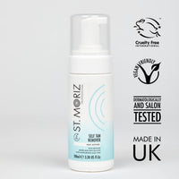 ST. MORIZ St Moriz Professional Self-Tan Remover Foam | Removes Old Fake Tan in 5 Minutes | With Aloe Vera to Hydrate & Moisturise the Skin | Rapid Fake Tan Remover | Vegan | Cruelty Free | 100ml