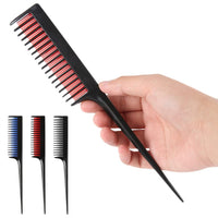 DAJUXIN 3 Pcs Hairdressing Back Combing Triple Teasing Comb Hairdressing Back Combing Tail Comb Hairdressing Combs for Back Brushing Combing Slicking Hair