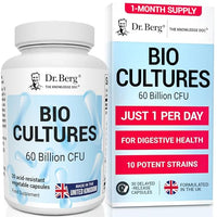 Dr. Berg Nutritionals Dr. Berg Bio Cultures Complex | 60 Billion CFU | with Lactobacillus and Bifidobacterium Strains