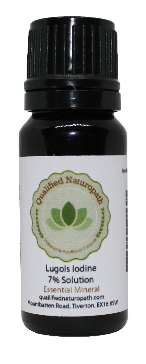 Qualified Naturopath - Professional Practitioner Products Lugols Iodine Solution 7% - 10ml - with Dropper Insert