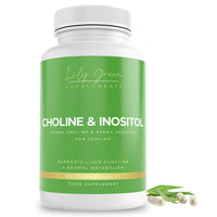 Lily Green Supplements Lily Green Choline & Inositol Capsules | High Strength Choline and Inositol Supplement | 1000mg Per Serving | 90 Vegan Capsules | Made in UK
