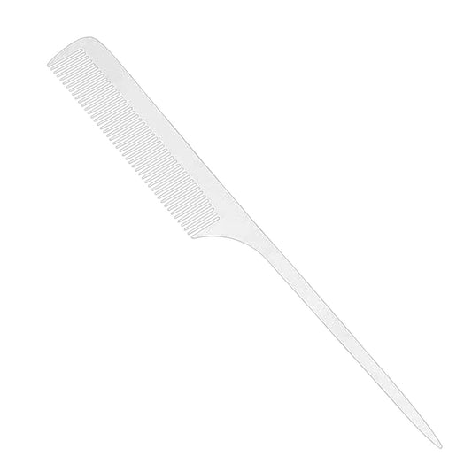 Generic 2 Pieces Metal Tail Combs Silver Rat Hair Combs Fine Cutting Teasing Pintail Barber Stainless Steel Hair Styling Cutting