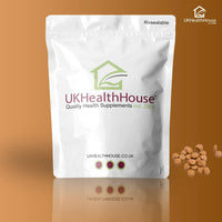 UKHealthHouse Ferrous Fumarate Iron Tablets 14mg Blood Cells Energy Anaemia Tiredness Pregnancy High Strength General Health & Well Being Supplement Vegan (180)