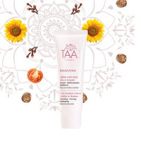 TAAJ | Anti-ageing cream - RASAYANA | Smoothing, firming and plumping | Provides a targeted response against wrinkles, fine lines and loss of firmness | Firmer skin | Vegan | 50 ml