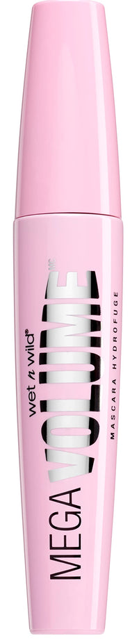 Wet n Wild Wet 'n' Wild, Mega Volume Mascara, Volumizing and Plumping Mascara with Full Spiral Fiber Brush and Quick Loading Formula for a Maximizing Volume Effect, Enriched with Vitamin E, Very Black, One size