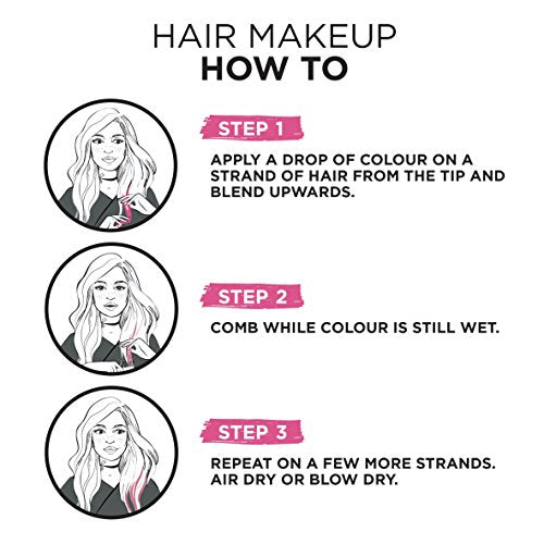 L'Oreal Paris Colorista Hair Makeup Temporary Brunette Hair Colour, Mauve Purple