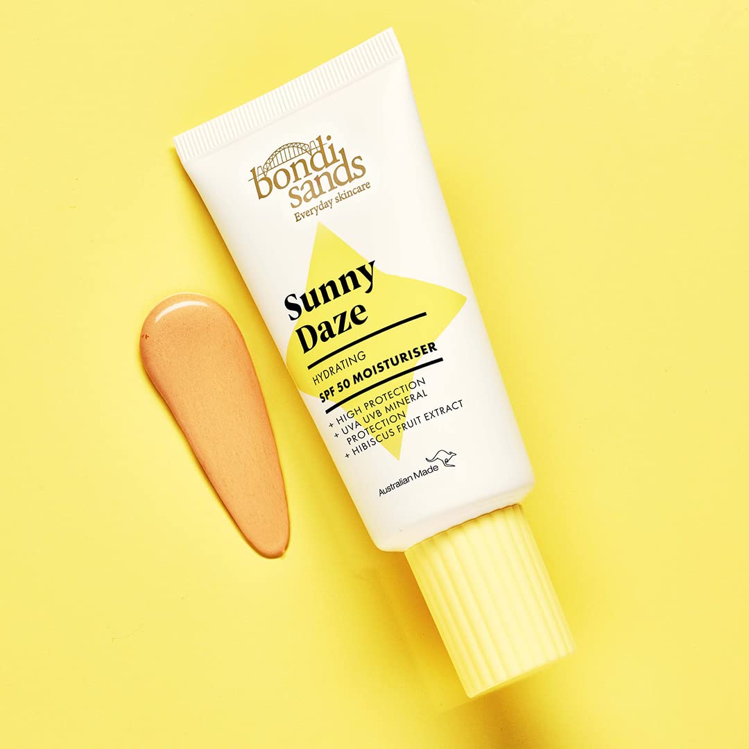 Bondi Sands Sunny Daze SPF 50 Moisturiser 50g| UVA & UVB protection, Vegan and Cruelty Free| 50G/1.76 Oz