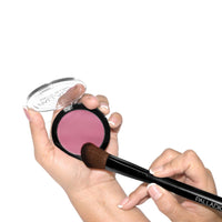 Palladio Blush Brush, Medium Sized Makeup Angled Brush, Soft Natural Bristles, Comfortable Grip, Flawlessly Contours & Defines, For Powder, Blush & Bronzer, Premium Quality & Professional Grade