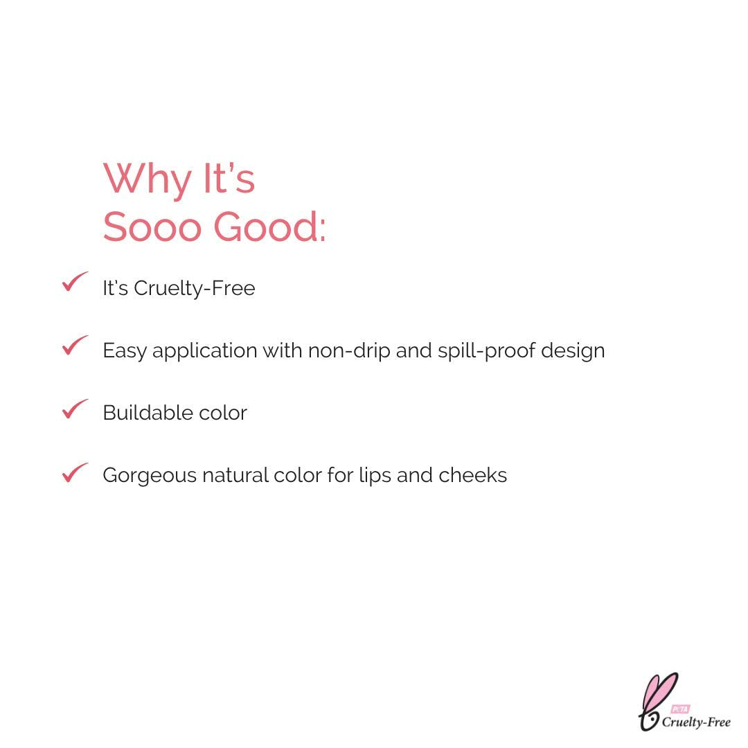Elizabeth Mott Tints - Glowy, Long-Lasting Cheek & Lip Stains - Cruelty Free, Non-Drying Korean Lip & Cheek Stain for All Skin Types (10 g / 0.35 oz)