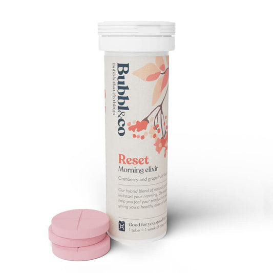 Bubbl & Co Reset Morning Elixir | Replace Your Morning Coffee | Plant Extracts, Amino Acids, Added Vitamins, Natural Caffeine (10 Drinks)