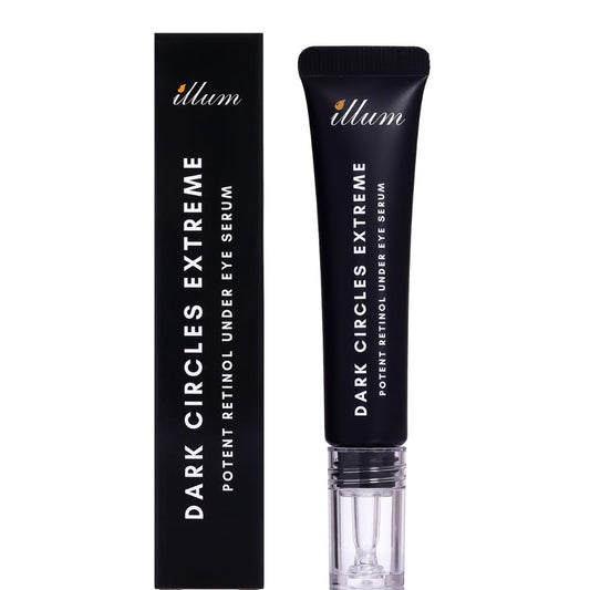 Illum Dark Circles Extreme Under-Eye Serum, Retinol & Hyaluronic Acid, Professional-Grade Treatment, All Skin Types, Dark Circle & Fine Line Reduction