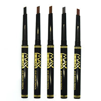 Maxdona Waterproof Retractable Long Lasting Eyebrow Eye Brow Black Case Chalk Pen Pencil BROWN Number 2 by MAXDONA