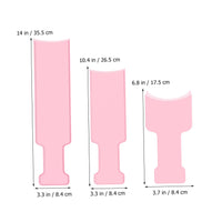 Healvian Balayage Board with Teeth Hair Colouring Tool Set for Highlighting Full Dyeing and Styling Rounded Teeth Perm Board 3 Pieces 13.98 X 3.31 X 0.08 in