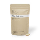 The Naked Pharmacy | Black Garlic Supplements | for Gut, Cardiovascular & Immune System | Healthy Circulation & Blood Pressure | with Vitamin D & Moringa | Odourless | 60 Capsules