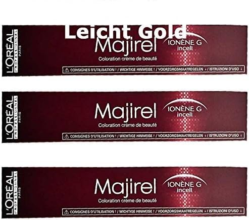 Majirel 3x L 'Oreal MAJIREL 7.03 m Medium Light Gold Blonde Cream Colour 50 ml