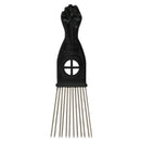 AIRERA Professional Afro Pick Hair Comb Metal Pick Comb Wide Tooth Hair Pick Comb Metal Hair Coloring Comb Wig Braid Comb Hairdressing Styling Tool for Curly Hair Style for Men Women (S)