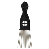 AIRERA Professional Afro Pick Hair Comb Metal Pick Comb Wide Tooth Hair Pick Comb Metal Hair Coloring Comb Wig Braid Comb Hairdressing Styling Tool for Curly Hair Style for Men Women (S)