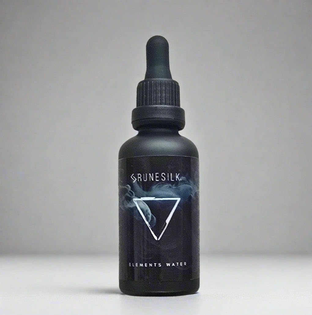 Elements Water Beard Oil by RUNESILK | Beard Oil for Men - Conditioner with Argan Oil - Gentle Beard Care for All Skin Types | Made in the UK