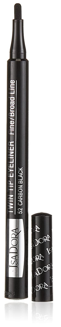 Isadora IsaDora Twin Tip Eyeliner 1ml - 52 Carbon Black