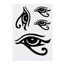 Azeeda 4 x 'Eye of Horus' Temporary Tattoos - Water Resistant, Skin-Safe, Non-Toxic Transfers, Mixed Sizes (TO00042801)