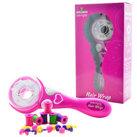 Buzz Toys Thunder Bee Girls 4 Girls Hair Wrap, Hair Styling Tool with Colourful Threads and Beads, Pink, Ages 5+