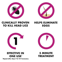 Full Marks Solution 4 Treatments, to Kill Head Lice and Nit Eggs Solution with Nit Comb Included , 200 ml , Pack of 1