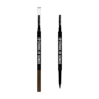 W7 Stroke Of Genius Eyebrow Pencil - Dual Ended Mechanical Brow Pencil With Spoolie Brush - Professional Brow Makeup (Dark Brown)