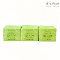 Di Palomo White Grape & Aloe Lip Balm – 3 Pack Moisturising Lip Treatment with Natural Oils Lip Tin for Dry, Cracked Lips Scented & Ideal for Gifting
