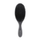 Drybar Flat Mate Boar Bristle Brush - Handcrafted, Premium Boar & Nylon Bristles, Lightweight Beechwood, Adds Shine & Conditions, All Hair Types, Grey, Women's Adult Hair Brush