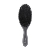 Drybar Flat Mate Boar Bristle Brush - Handcrafted, Premium Boar & Nylon Bristles, Lightweight Beechwood, Adds Shine & Conditions, All Hair Types, Grey, Women's Adult Hair Brush