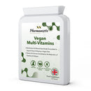 Pharmanostix Vegan Multivitamin and Mineral Supplement 60 Tablets | 24 Vitamins and Minerals | Support Immune Function and Reduce Fatigue | UK Manufactured to GMP Standard