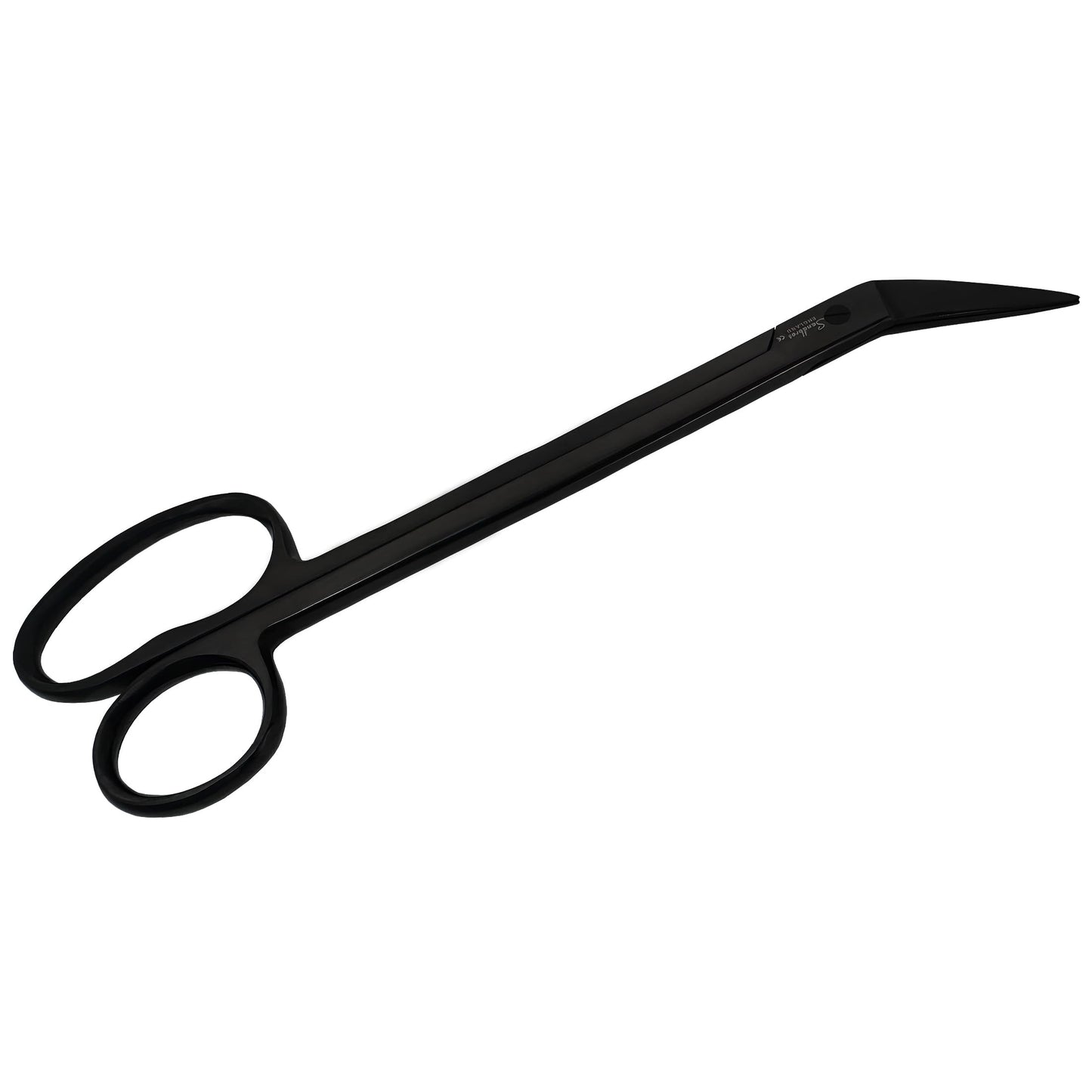 Sandbros Toenail Scissors Extra Long, 19 cm, Stainless Steel with Micro Teeth (Black..)