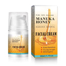 Honey Cream, Face & Eye Crème for Dark Circles and Puffiness, Face Moisturizer and Body Lotion w/Hydrating Honey, Beeswax for Extremely Dry Skin For Dry and Itchy Skin Rosacea & Eczema Prone Skin50ml