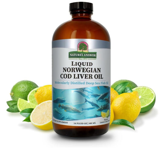 Generic Natural's Answer Liquid Omega-3 Fish Oil – 480 ml – Natural Lemon Flavour – High EPA & DHA – Supports Heart, Brain & Joint Health