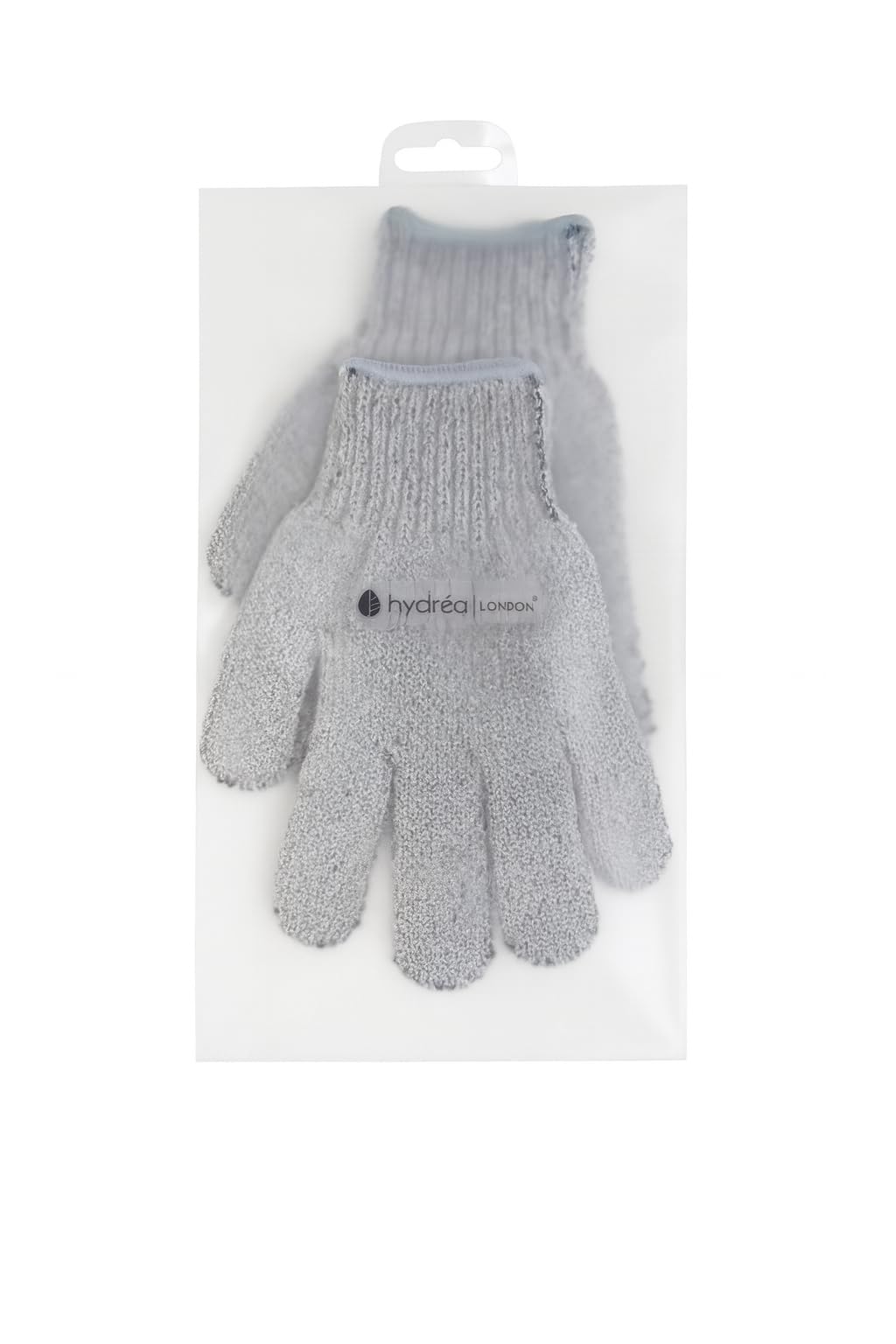 Hydrea London Exfoliating Gloves - Carbonised Bamboo Face Exfoliator & Body Scrubber for Men & Women - Deep-Cleansing & Smoothing Shower Mitt Exfoliant - Charcoal Facial Bath Scrub for Skincare