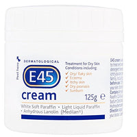 E45 Cream 125 g Moisturiser for Dry Skin and Sensitive Skin - Emollient Body Cream to Soothe Dry and Irritated Skin - Itchy Skin,Face Cream and Non-Greasy Hand Cream (Pack Of 3)