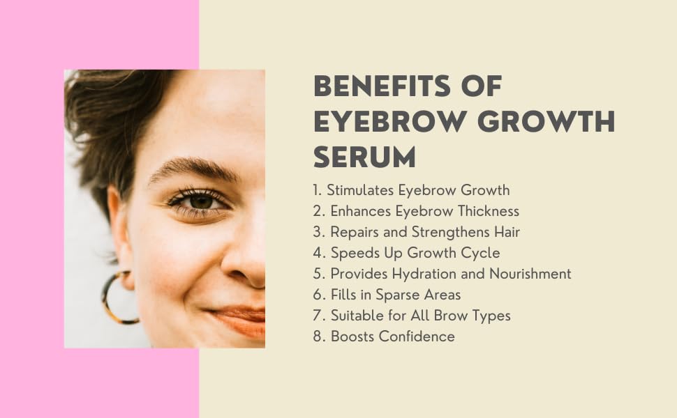 Hollyberry-Premium Eyebrow Growth Enhancing Serum-Peptide Boosting Formula for brows - Conditioner + Vitamins-Visibly Fuller Longer Eyebrows With Hyaluronic Acid Not tested on Amimals