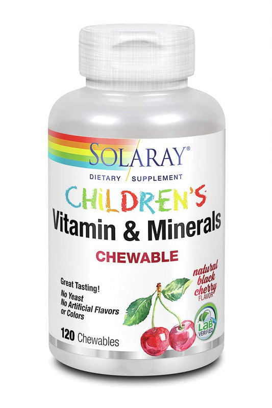 Children's Chewable Vitamins & Minerals Solaray 120 Chewable