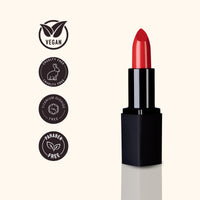 Lola Make Up by Perse LOLA Make Up by Perse Intense Colour Lipstick – Glossy Finish, Full Coverage, Ultra-Rich Pigments, Creamy Hydrating Formula, Infused With Vitamins E & C, Vegan & Cruelty-Free – 004-Blossom Red