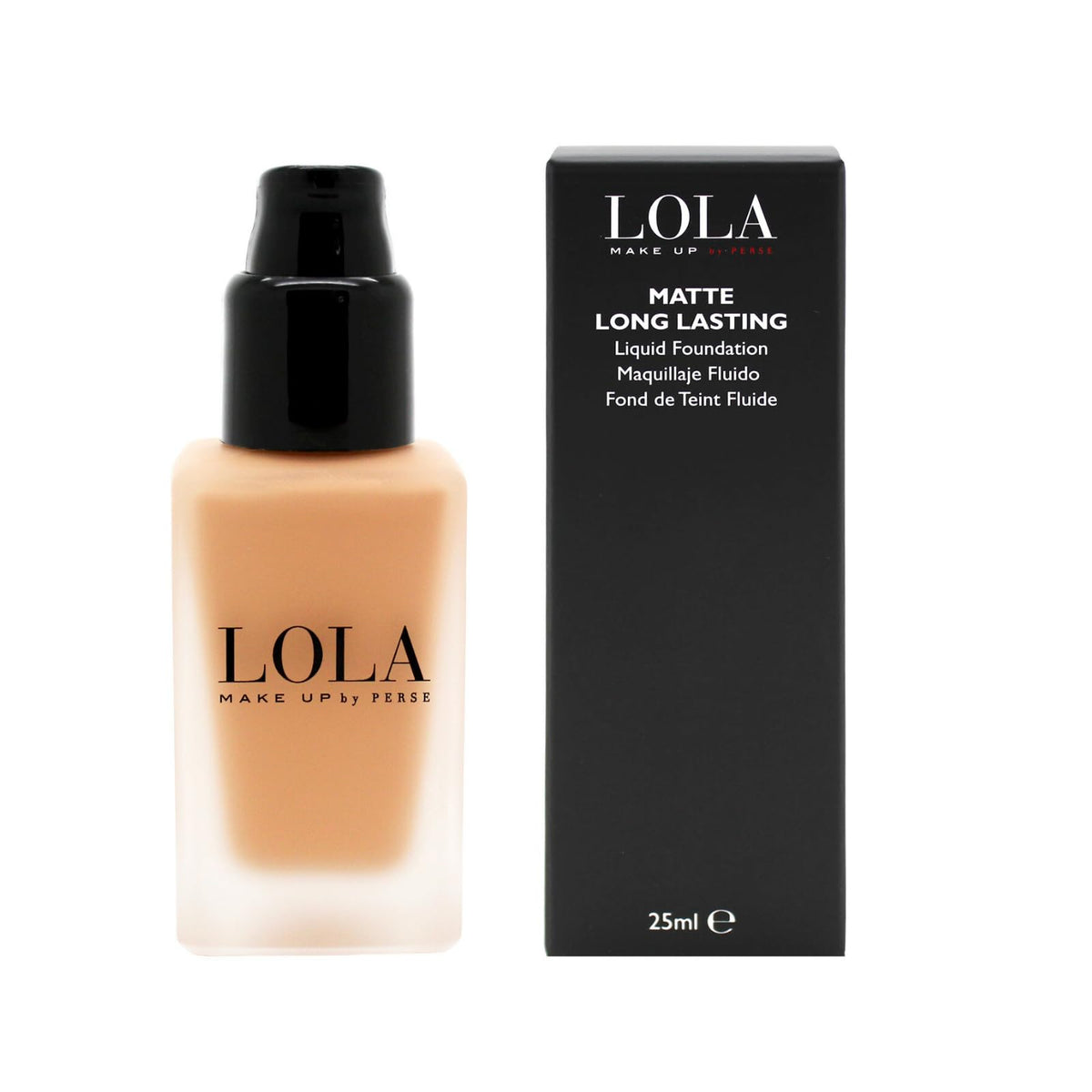 Lola Make Up by Perse LOLA Make Up by Perse Matte Long-Lasting Liquid Foundation – Full Coverage, Buildable Matte Finish, Oil-Absorbing, Shine-Free, Long-Lasting – Paraben-Free, Vegan, Cruelty-Free – [B045]