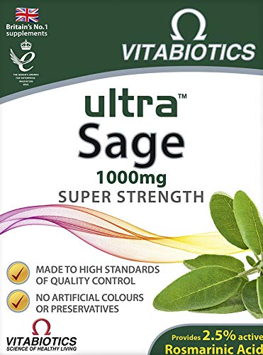 Vitabiotics Ultra Sage Tablets - 30 Count (Pack of 1)
