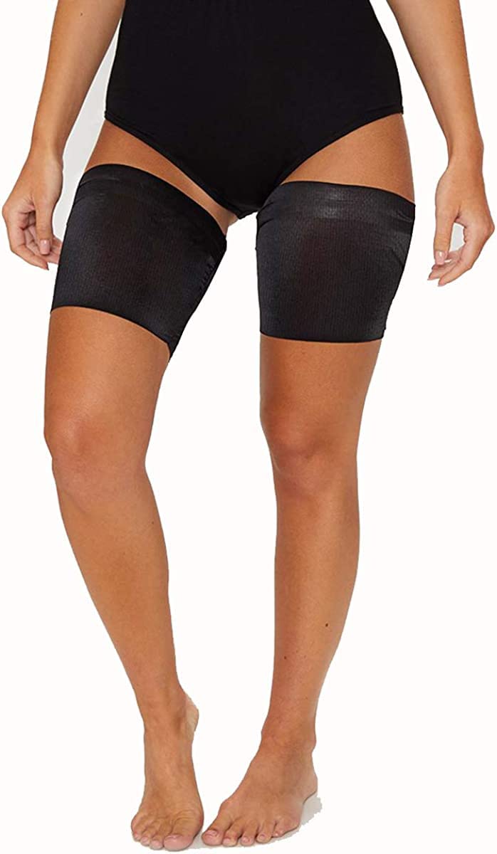 Glamza Chamois Cream GLAMZA ‘Chub Rub’ Anti Chafing Cream & Pair of Thigh Bands for Men & Women - Prevents Chaffing for Cyclists, Runners and More 50ml (Size D (58-65cm))