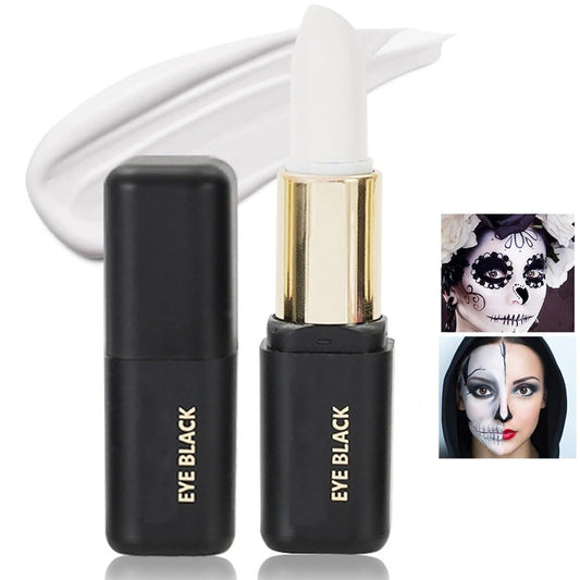 ZDHSOY White Matte Lipstick for Halloween Gothic Cosplay Makeup, Non-Stick Cup Velvet Waterproof and Long Lasting Lip Gloss Matte Lipstick (White 05)