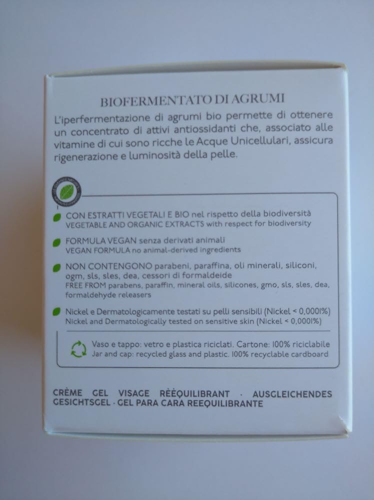 Nature's Rebalancing Face Gel Cream - Unicellular Water