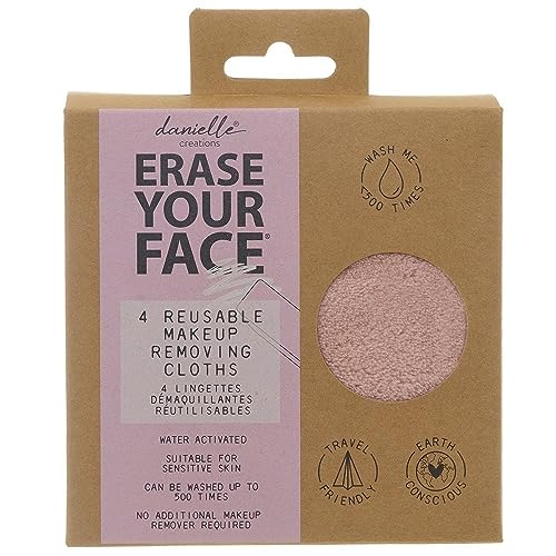 Upper Canada Danielle Creations Erase Your Face Eco Friendly Reusable Make Up Removing Round Cloths Set of 4