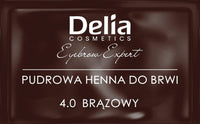 Delia Cosmetics - Powder Eyebrow Tint - LIGHT BROWN - Natural Herbs and Color - Enhanced, Darkened, Thick Brows - 20 Easy Applications / 4 Weeks - Complete Set