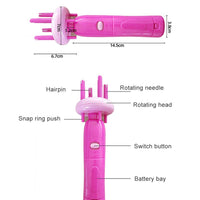 KENANLAN Automatic Hair Braiding Tool, Hair Styling Tools, Hair Braider,Electric Hemp Flowers Hair Braide,Hair Braiding Tool Machine for DIY Hair