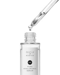 Pestle & Mortar 2% Pure Hyaluronic Acid Serum for face with Vitamin B5, Hydrating, Plump & Anti Ageing, Vegan & Cruelty-Free 30ml
