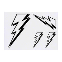 Azeeda 4 x 'Lightning Bolt' Temporary Tattoos (TO00042217)